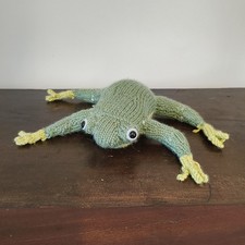 Handmade crochet frog for sale  EDINBURGH