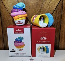 2 Novos Ornamentos de Lembrança Hallmark PLAY-DOH Cupcake Creation 2024 PENGUIM 2021 Novo Na Caixa, usado comprar usado  Enviando para Brazil