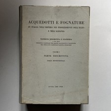 Acquedotti fognature italia usato  Roma