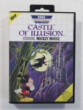 CASTLE OF ILLUSION STARRING MICKEY MOUSE SEGA MASTER SYSTEM (MS) USA (COMPLETE W comprar usado  Enviando para Brazil