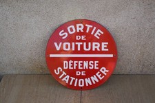 Panneau emaillé sortie d'occasion  L'Île-Bouchard