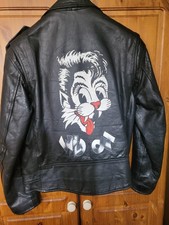 leather jacket punk men for sale  MARKET HARBOROUGH