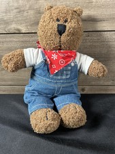 Macacão jeans clássico Baby Gap ursinho de pelúcia 14", bandana vermelha, logotipo Gap comprar usado  Enviando para Brazil