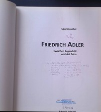 Spurensuche friedrich adler gebraucht kaufen  Koblenz