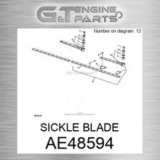 Ae48594 sickle blade for sale  Pompano Beach