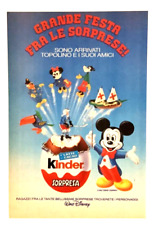 Pubblicita kinder sorpresa usato  Ferrara