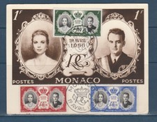 Monaco carte mariage d'occasion  France