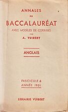 Annales baccalaureat vuibert d'occasion  Beaurieux