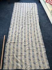 Tecido de poliéster semi transparente azul branco listra floral ADORÁVEL 110”x 48”, 3 jardas, usado comprar usado  Enviando para Brazil