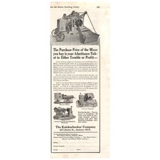 Revista antiga Ad The Knickerbocker Co Jackson, MI máquinas misturadoras de argamassa AD8 comprar usado  Enviando para Brazil