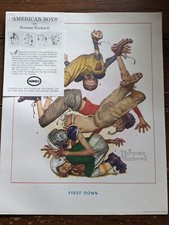 Norman rockwell football for sale  New Springfield