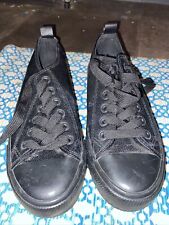 Primark black plimsolls for sale  NOTTINGHAM