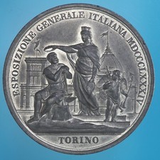 Torino medaglia 1884 usato  Firenze