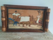 Plateau bois verre d'occasion  Ondres