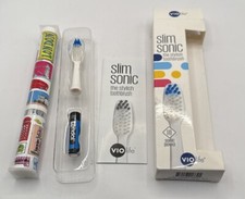 Escova de dentes Vio Life Slim bateria sônica nova na caixa decoração Londres com cabeça extra, usado comprar usado  Enviando para Brazil
