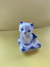 Delft porcelain kitty for sale  BILLERICAY