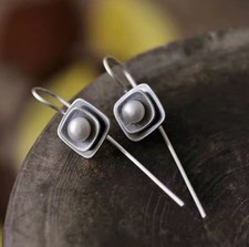 Square pearl drop for sale  WOLVERHAMPTON