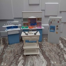 Barbie 1998 So Real So Now Cozinha Fogão Balcão, Geladeira, Acessórios para Pia comprar usado  Enviando para Brazil
