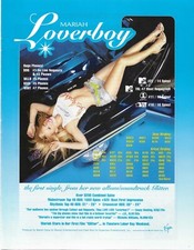 Cartaz MARIAH CAREY Vintage Loverboy PROMO TRADE AD para Glitter CD 8,5x11 Estado perfeito, usado comprar usado  Enviando para Brazil