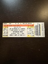 Ufc ticket stub for sale  Livonia