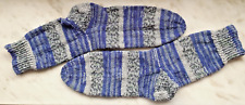 Wollsocken handgearbeitet blau gebraucht kaufen  Bad Ems