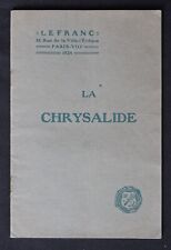 Catalog 1924 chrysalide d'occasion  Expédié en Belgium