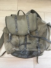 Mochila militar do exército suíço mochila 40s 50s lona sal e pimenta Suíça comprar usado  Enviando para Brazil