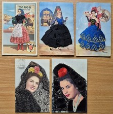 Spain embroidered postcards for sale  HASSOCKS