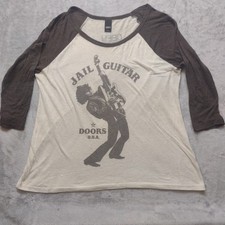 Usado, Camiseta pequena Obey Awareness Jail Guitar Doors EUA Wayne Kramer MC5 Raglan comprar usado  Enviando para Brazil