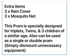 Baby pushchair strollers for sale  ISLEWORTH