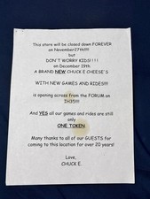 Chuck cheese closing for sale  San Antonio