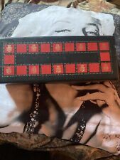 ESCUDOS Linda Caixa de Joias Vintage Vermelho Escarlate + Preto Ônix Era 1950 comprar usado  Enviando para Brazil