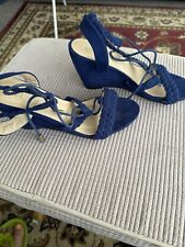 Royal blue wedge for sale  WELSHPOOL