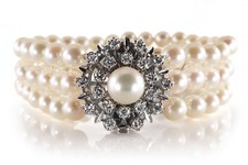 Armband akoyaperlen brillanten gebraucht kaufen  Düsseldorf