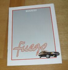 Renault fuego brochure d'occasion  Expédié en Belgium