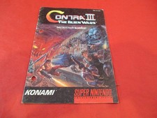 Contra III Alien Wars Super Nintendo SNES manual de instruções livreto *danos* #a comprar usado Contra III Alien Wars Super Nintendo SNES manual de instruções livreto *danos* #a comprar usado  Enviando para Brazil