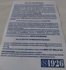 Manifesto flyer ultras usato  Italia