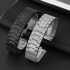 Pulseira de relógio de aço inoxidável sólido pulseira inteligente fecho borboleta 22 23mm comprar usado  Enviando para Brazil