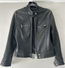 Black real leather for sale  BOURNEMOUTH
