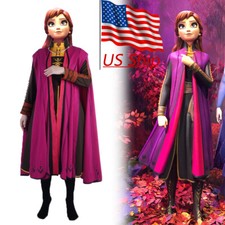 Conjunto completo de fantasia Frozen 2 princesa Anna fantasia fantasia máscara comprar usado  Enviando para Brazil