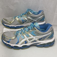 Tênis de corrida Asics masculino gel Nimbus 16 T485N azul-petróleo ouro branco Y2K tamanho 12 comprar usado  Enviando para Brazil