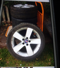 Saab wheels 5 for sale  HEREFORD