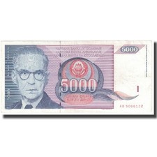 Billet yougoslavie 5000 d'occasion  Lille-