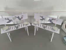 Miniature wooden reindeer for sale  SEVENOAKS