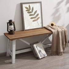 Farmhouse wood bench for sale  Edison