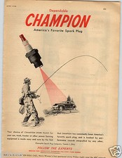 1948 PAPER AD Vela de Ignição Campeão Freezer Baú Freez Mais Duro Pescador Vertical, usado comprar usado  Enviando para Brazil