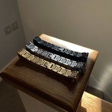 3x Conjunto de Pulseira Masculina Lacoste Metropole – Prata, Preto e Ouro | 21cm comprar usado  Enviando para Brazil