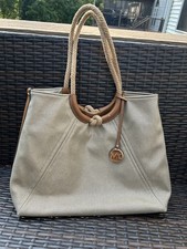 Bolsa tote Michael Kors Isla Boho verão lona ombro *pequena marca na alça comprar usado  Enviando para Brazil