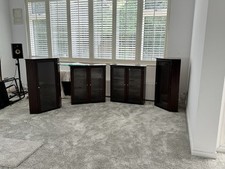 Mahogany wall cabinets for sale  LOUGHTON
