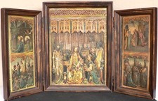 Grande trittico legno usato  Ponderano